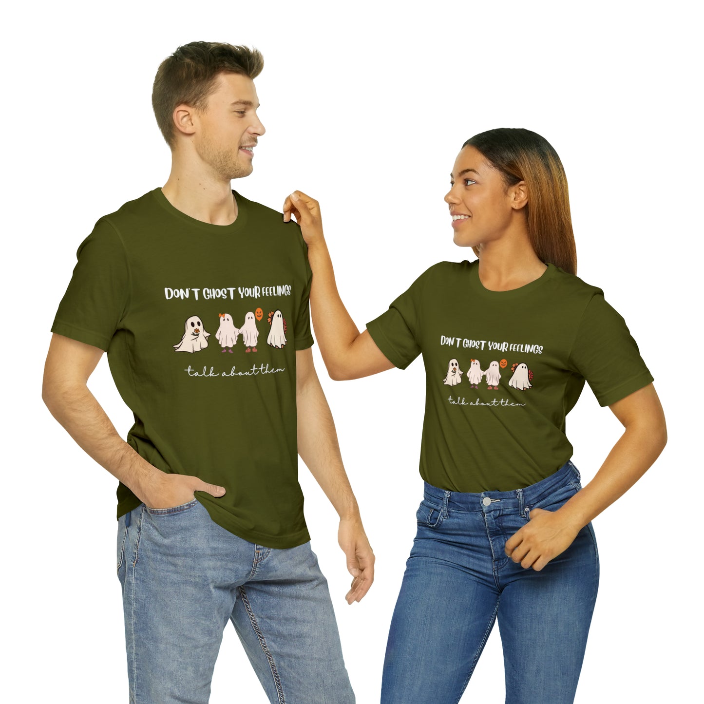 Don't Ghost on your Feelings - Unisex Jersey Short Sleeve Tee
