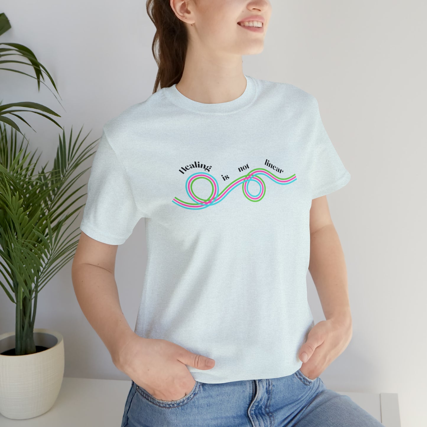 Healing is not linear - Unisex Jersey Short Sleeve Tee