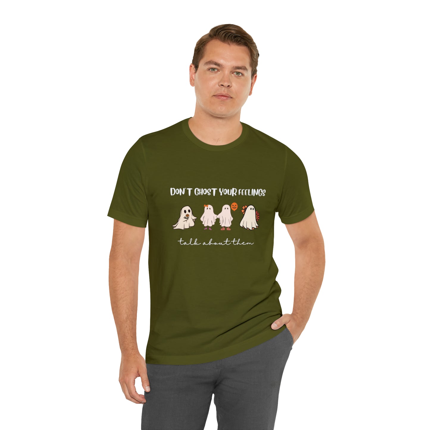 Don't Ghost on your Feelings - Unisex Jersey Short Sleeve Tee