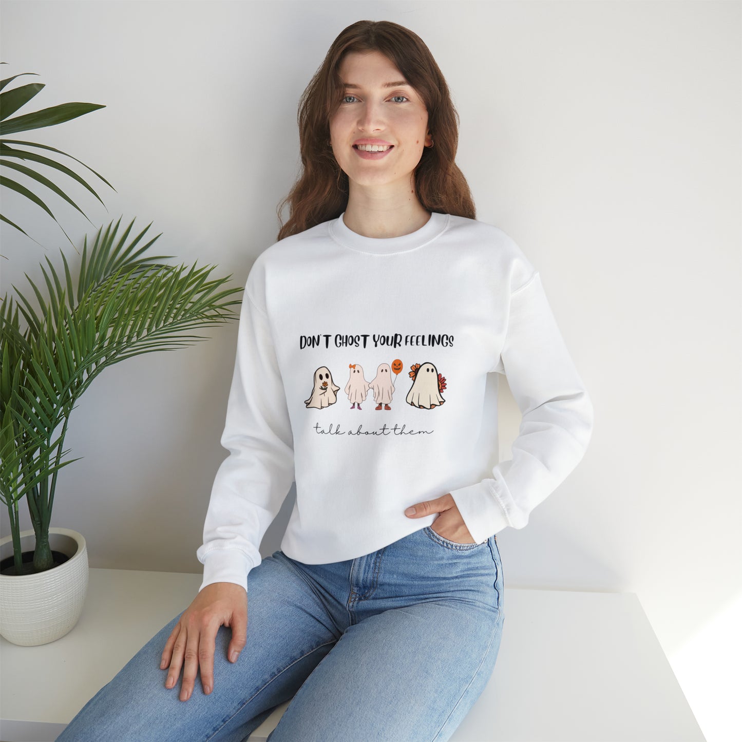 Don't Ghost your Feelings - Unisex Heavy Blend™ Crewneck Sweatshirt