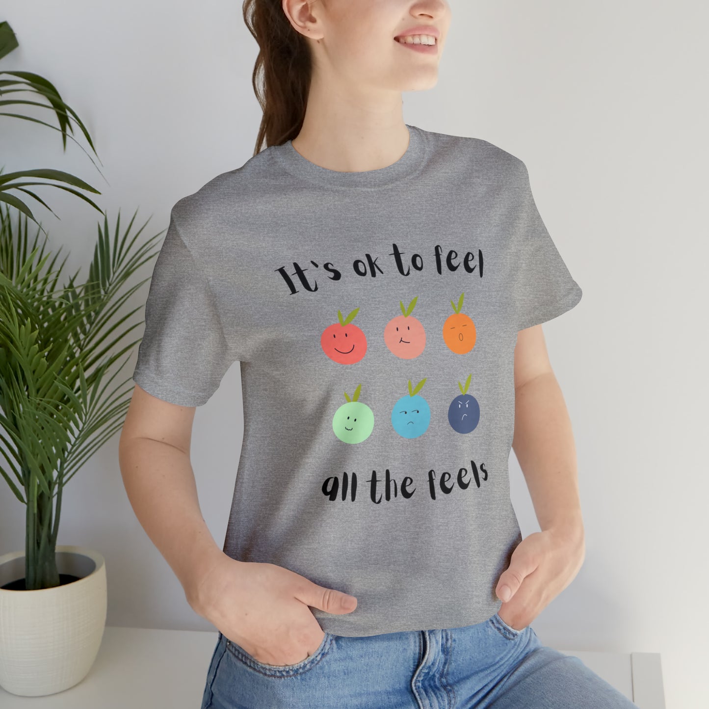 It's ok to Feel - Unisex Jersey Short Sleeve Tee