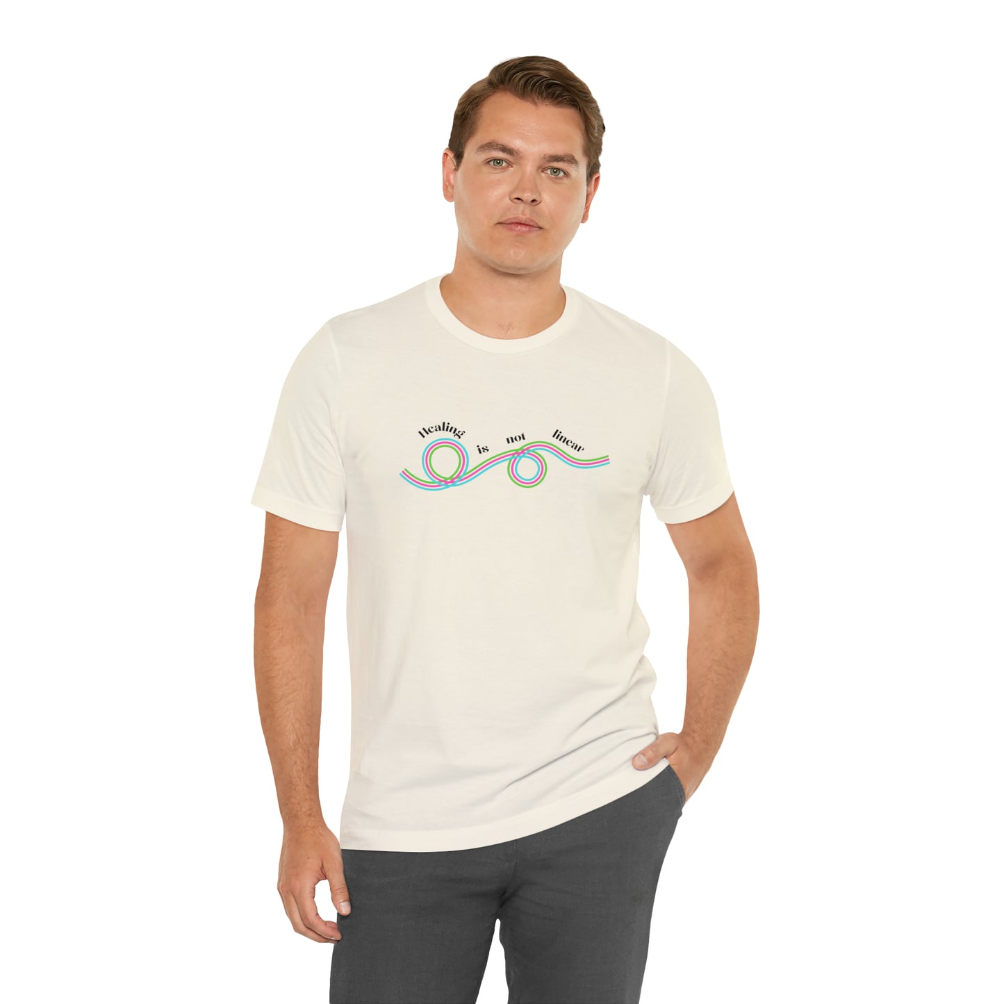 Healing is not linear - Unisex Jersey Short Sleeve Tee