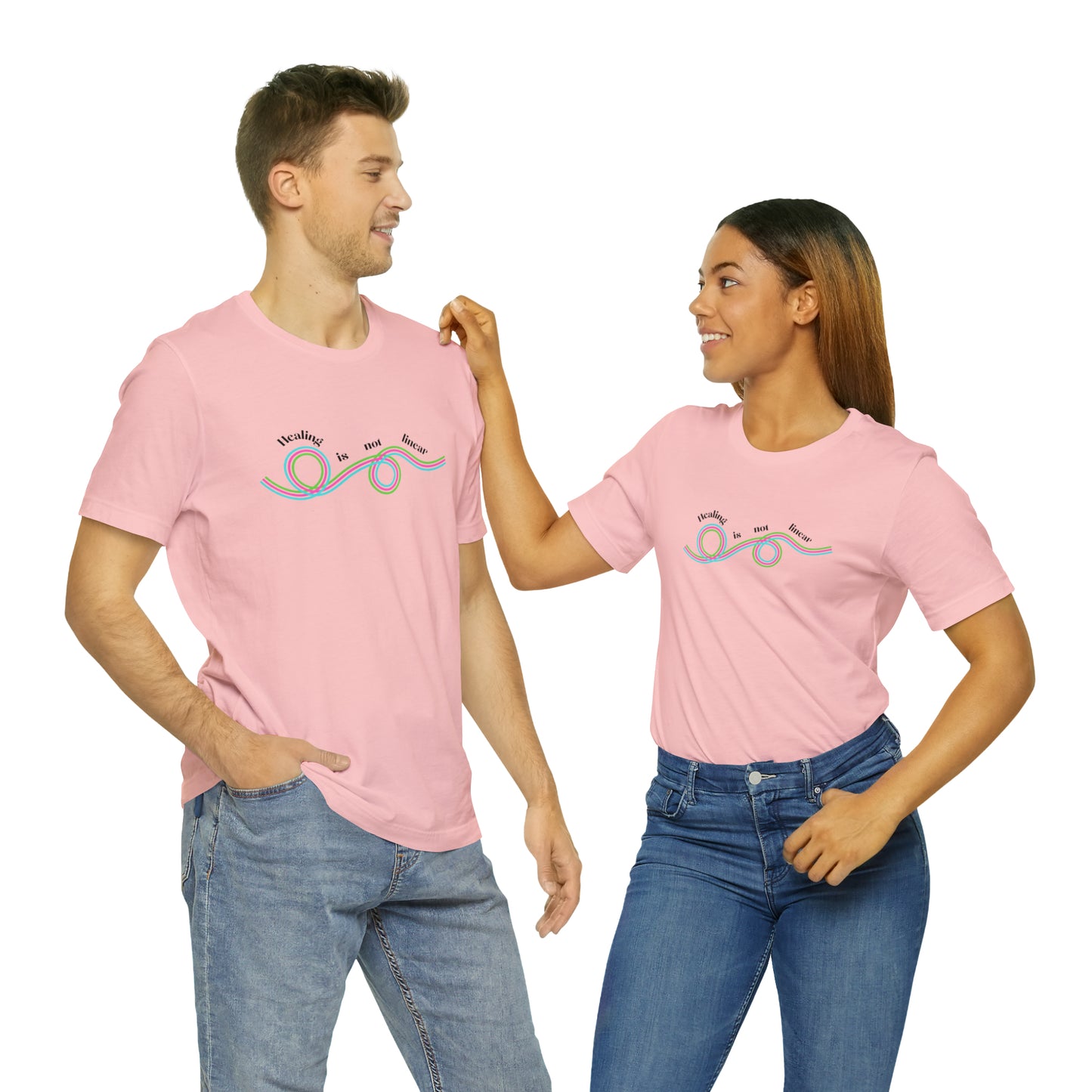 Healing is not linear - Unisex Jersey Short Sleeve Tee