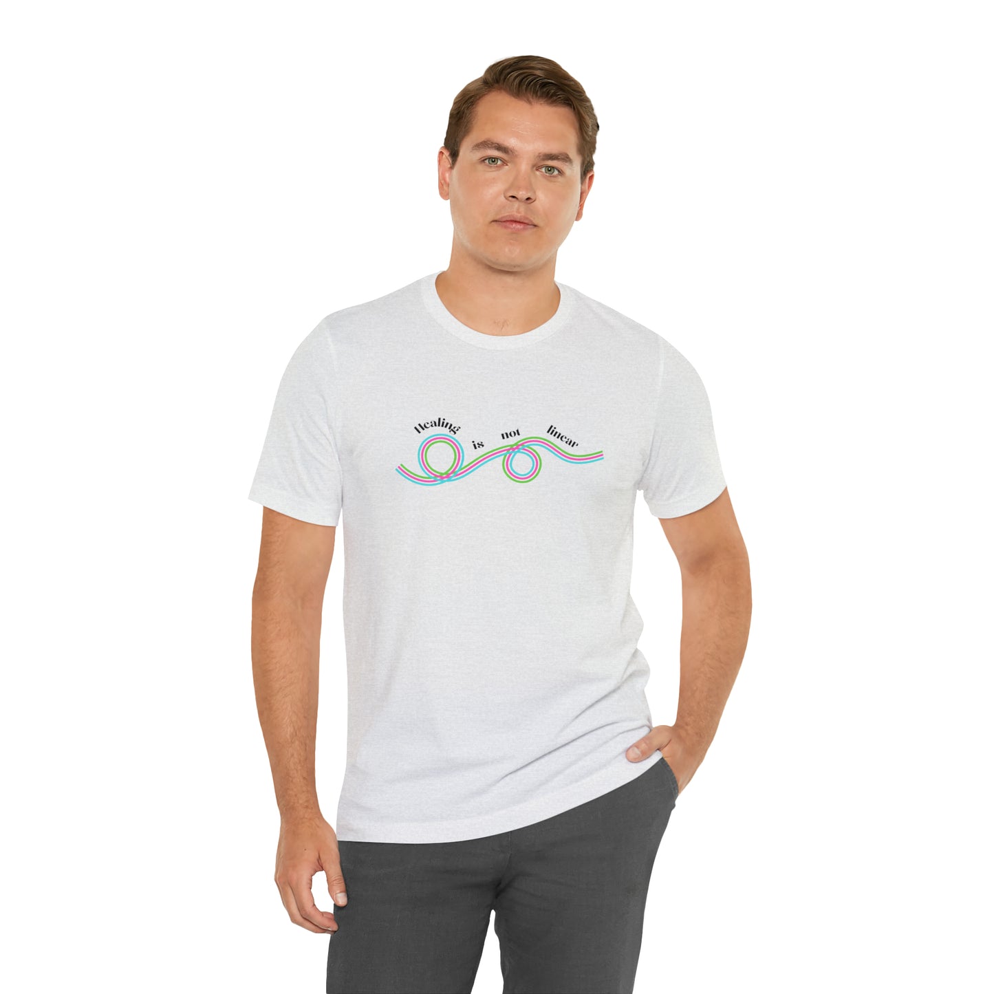 Healing is not linear - Unisex Jersey Short Sleeve Tee