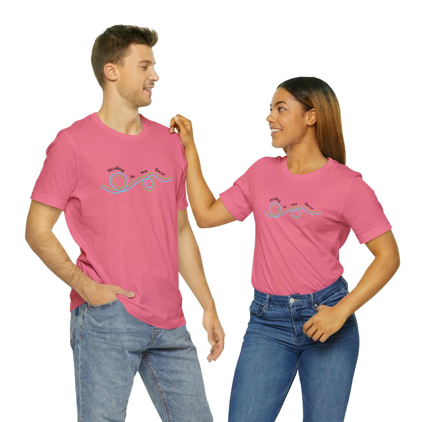 Healing is not linear - Unisex Jersey Short Sleeve Tee
