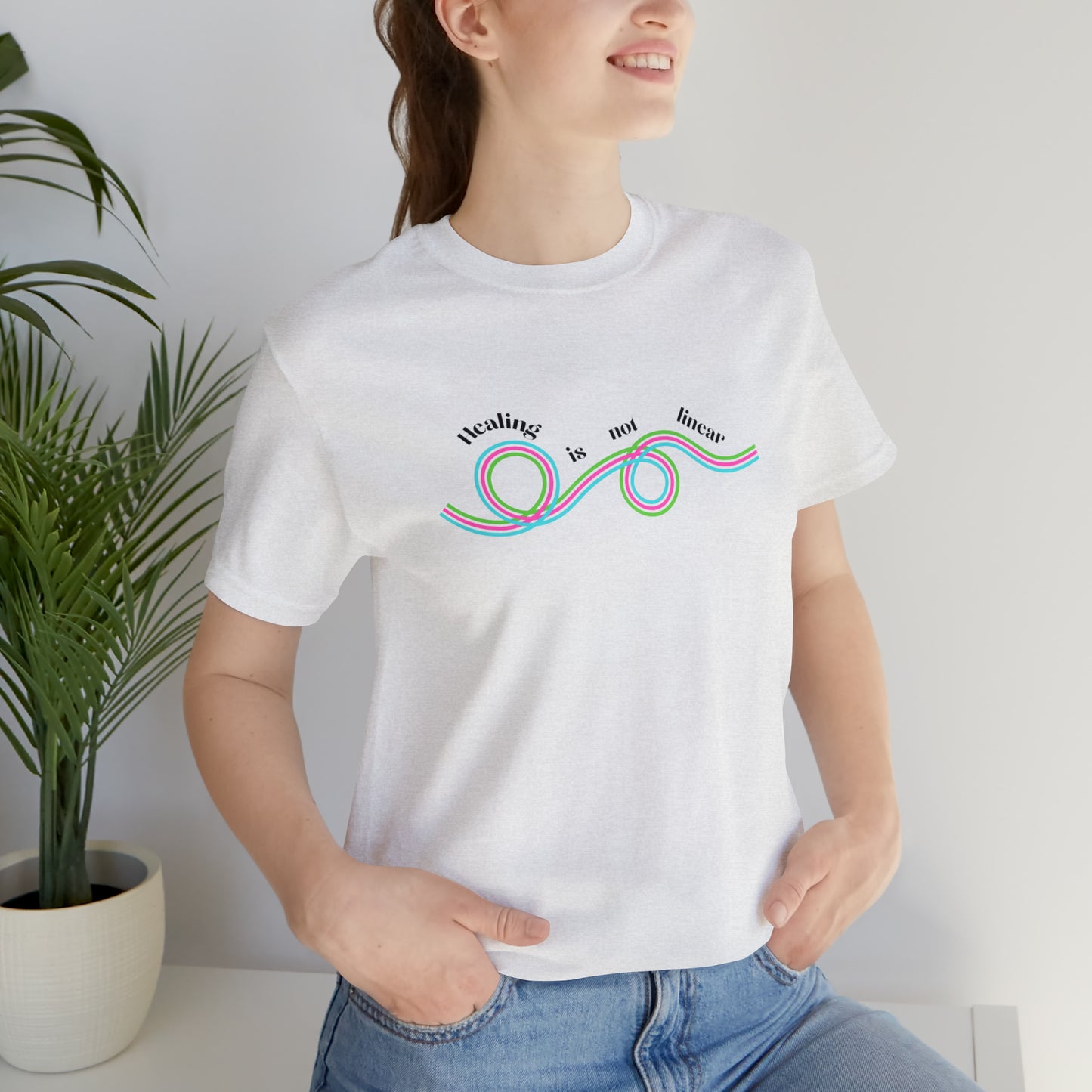 Healing is not linear - Unisex Jersey Short Sleeve Tee
