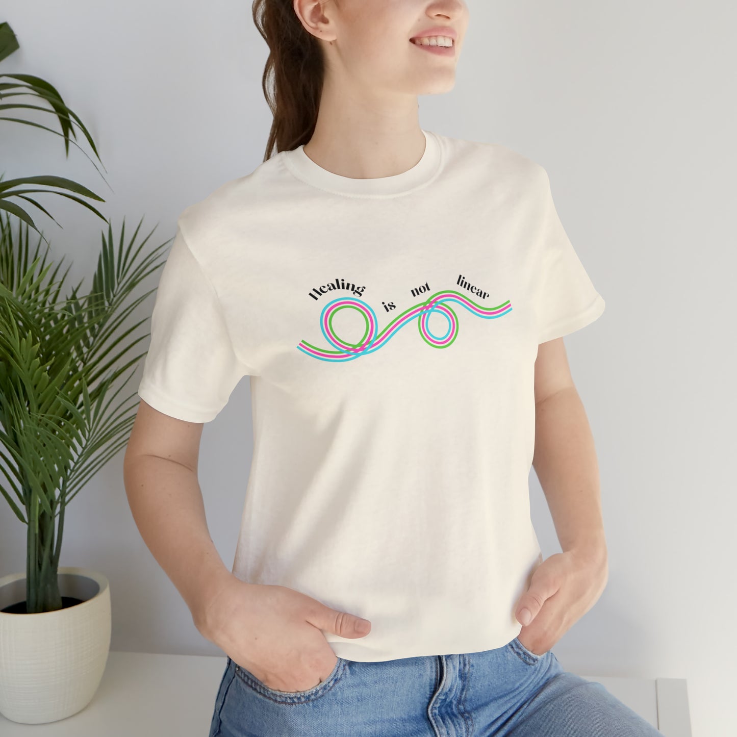Healing is not linear - Unisex Jersey Short Sleeve Tee