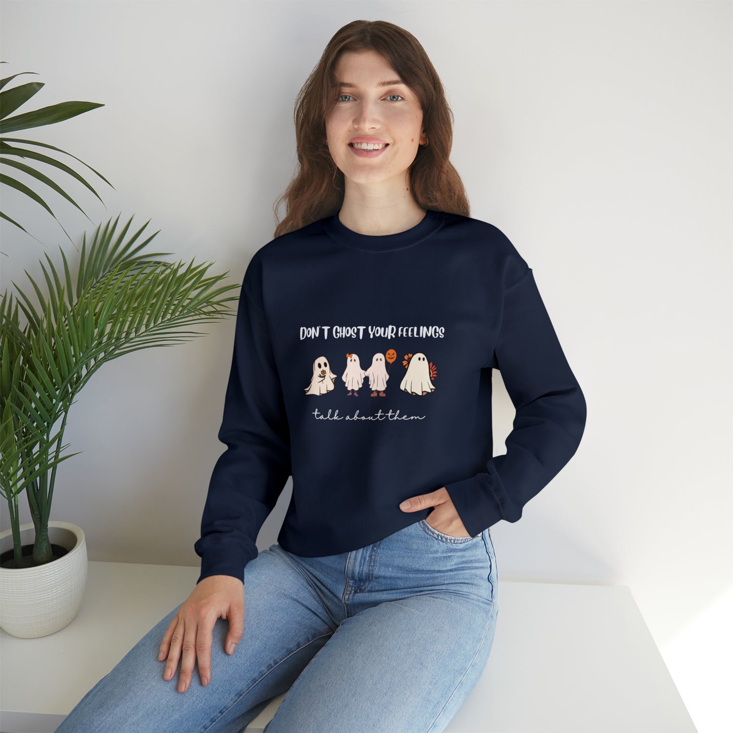 Don't Ghost your Feelings - Unisex Heavy Blend™ Crewneck Sweatshirt