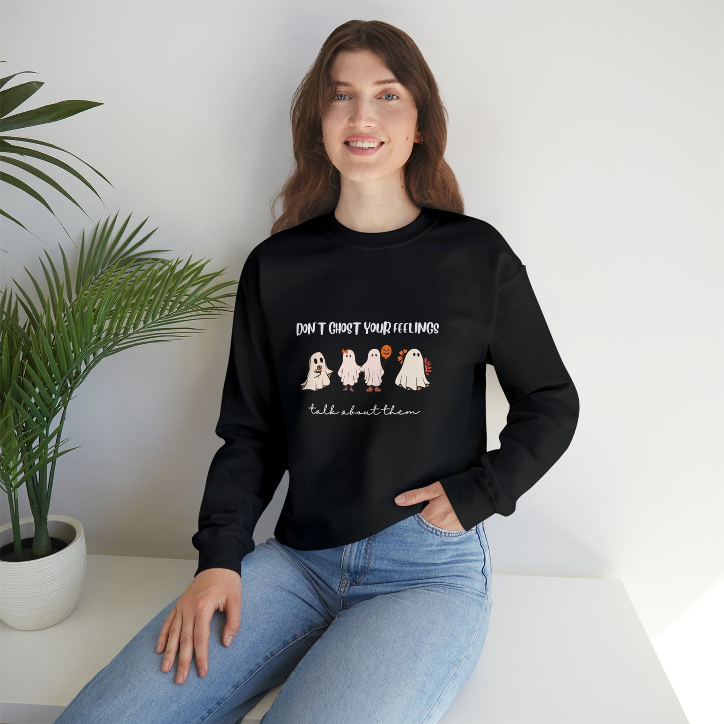 Don't Ghost your Feelings - Unisex Heavy Blend™ Crewneck Sweatshirt