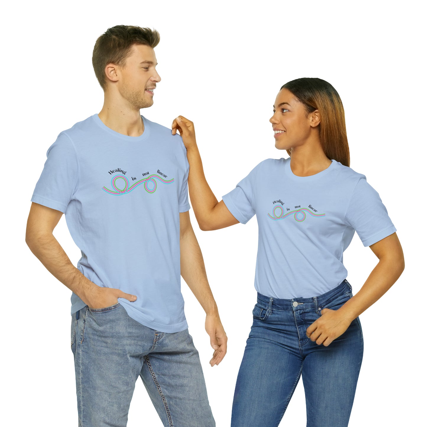 Healing is not linear - Unisex Jersey Short Sleeve Tee