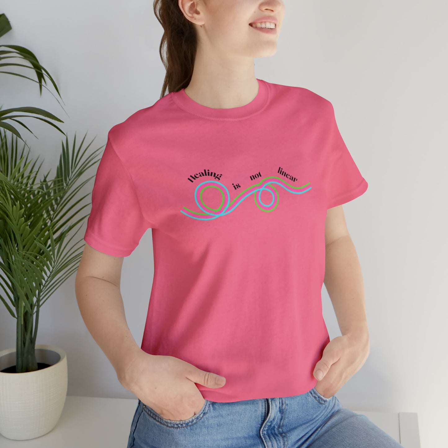 Healing is not linear - Unisex Jersey Short Sleeve Tee