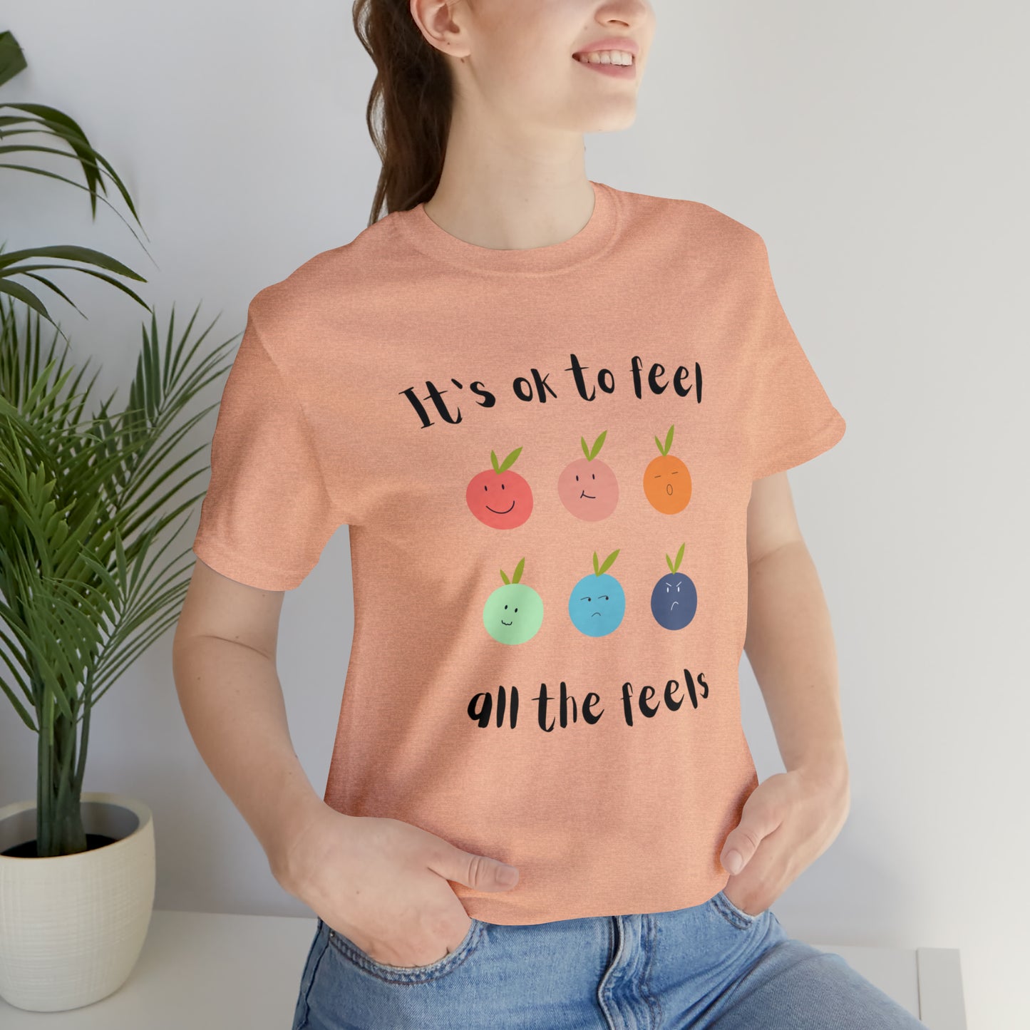 It's ok to Feel - Unisex Jersey Short Sleeve Tee