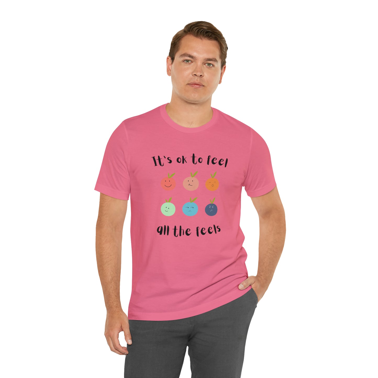 It's ok to Feel - Unisex Jersey Short Sleeve Tee