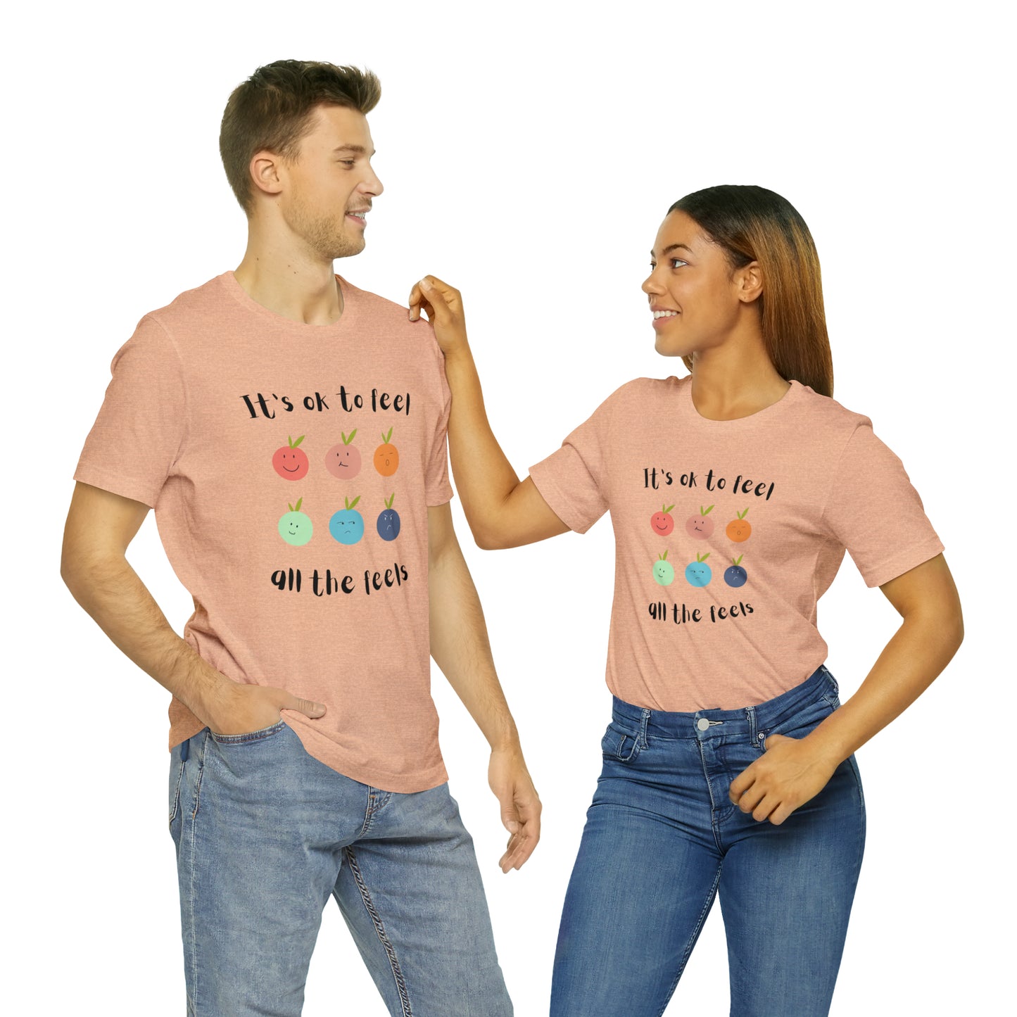 It's ok to Feel - Unisex Jersey Short Sleeve Tee