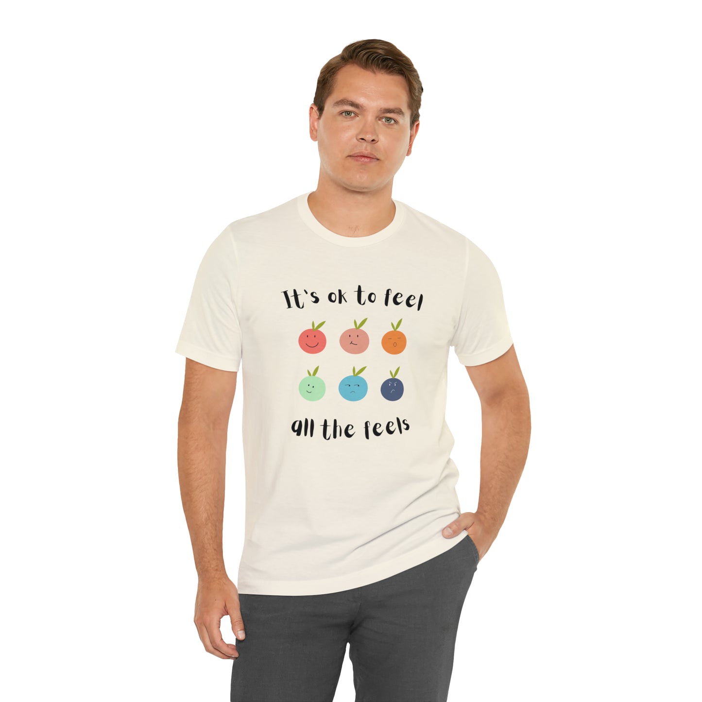 It's ok to Feel - Unisex Jersey Short Sleeve Tee