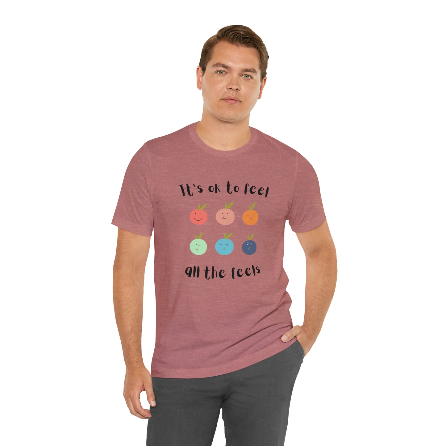 It's ok to Feel - Unisex Jersey Short Sleeve Tee