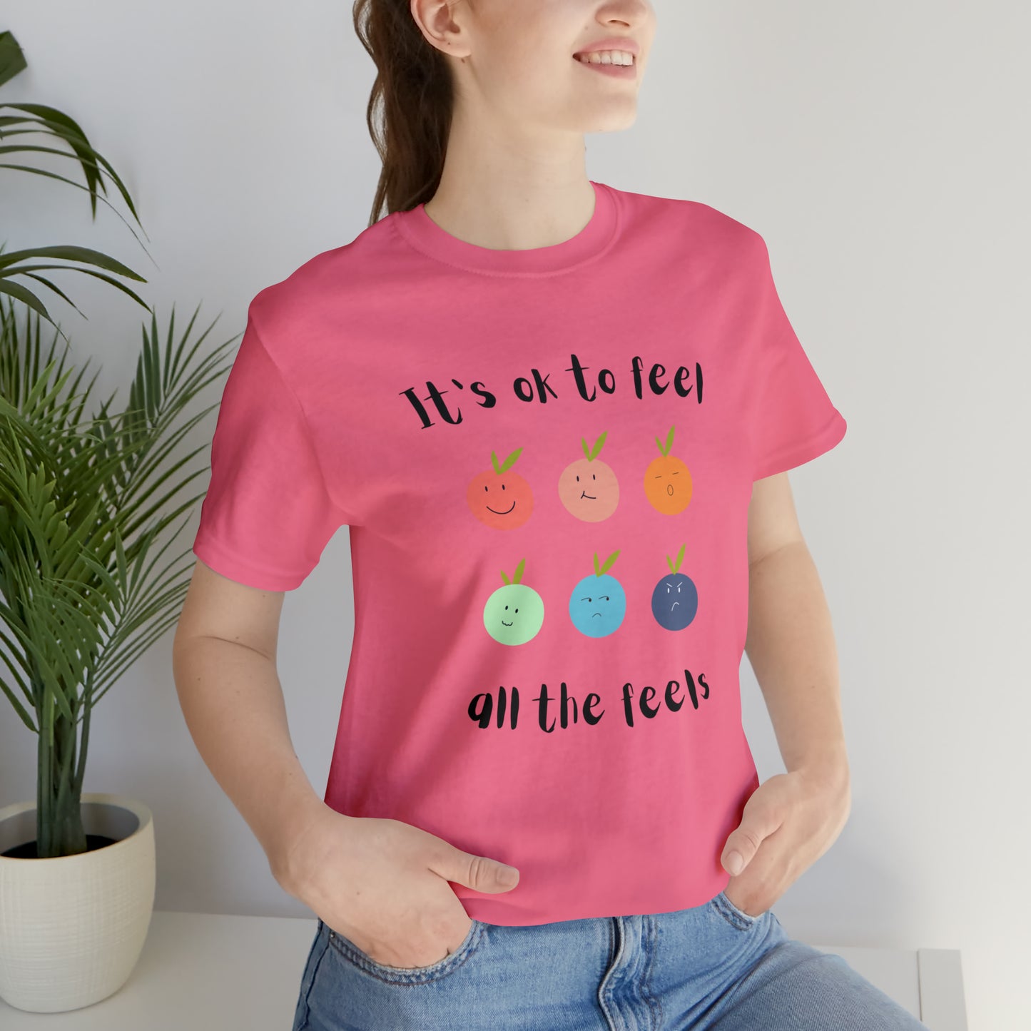 It's ok to Feel - Unisex Jersey Short Sleeve Tee
