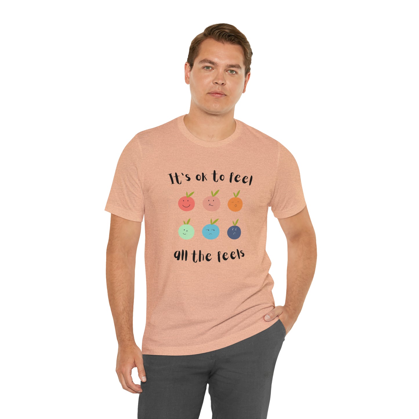 It's ok to Feel - Unisex Jersey Short Sleeve Tee