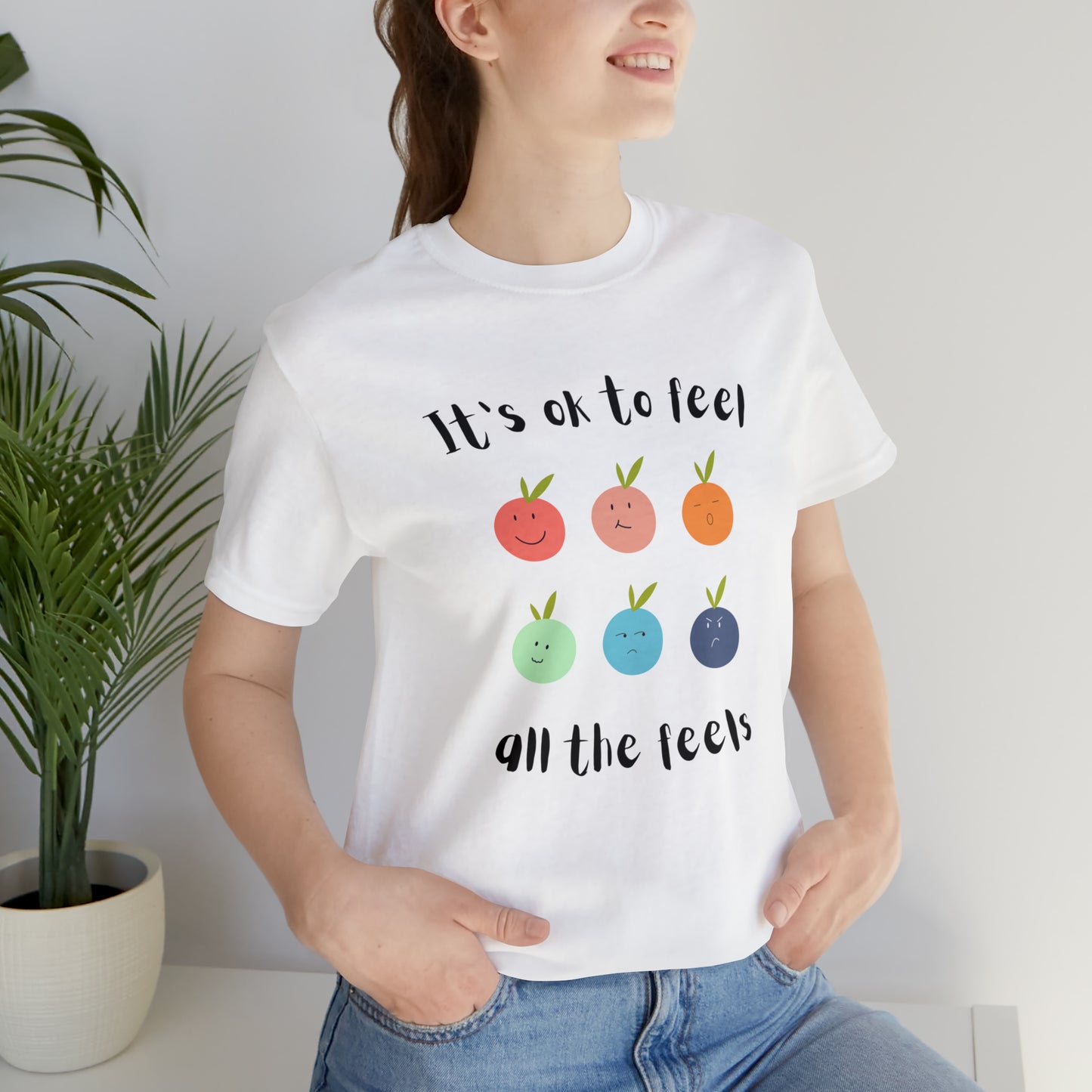 It's ok to Feel - Unisex Jersey Short Sleeve Tee