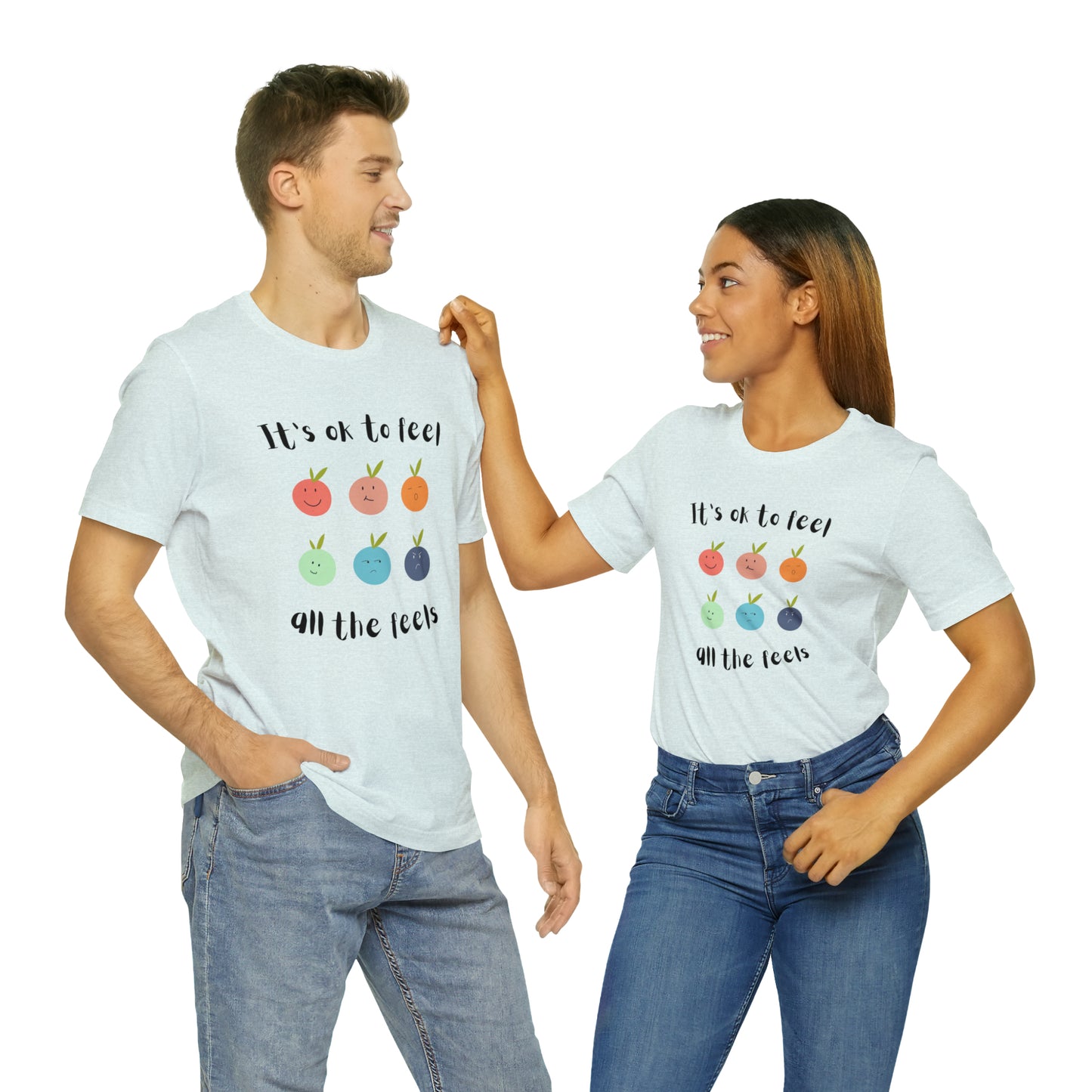 It's ok to Feel - Unisex Jersey Short Sleeve Tee