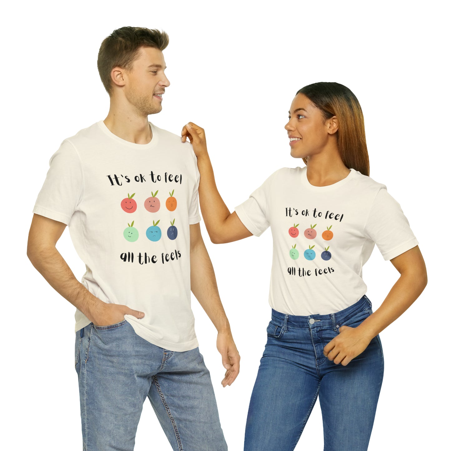 It's ok to Feel - Unisex Jersey Short Sleeve Tee