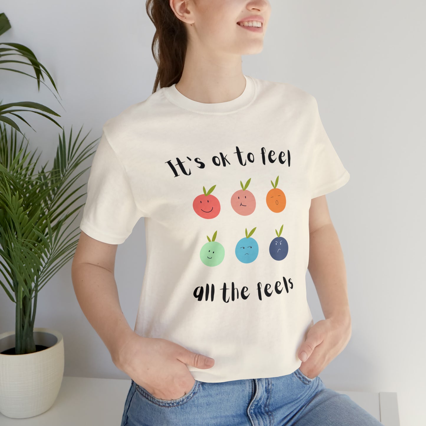 It's ok to Feel - Unisex Jersey Short Sleeve Tee