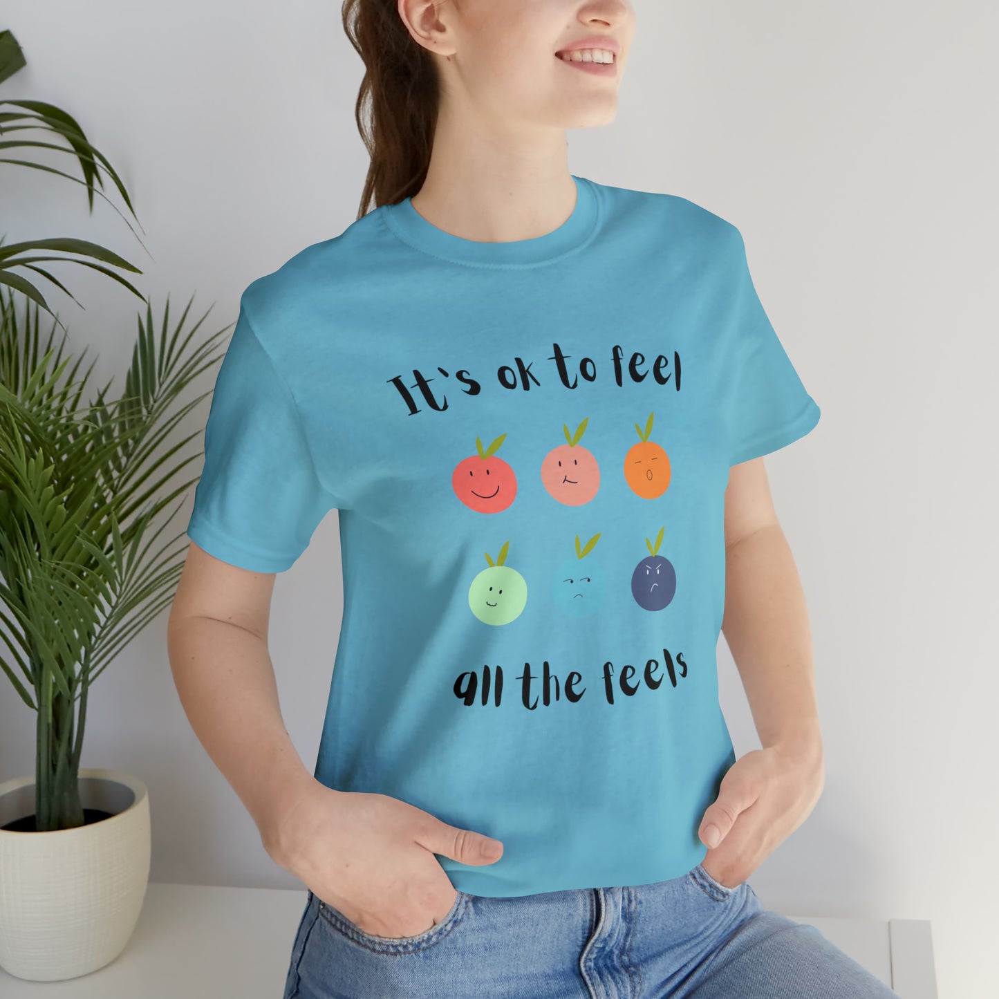 It's ok to Feel - Unisex Jersey Short Sleeve Tee