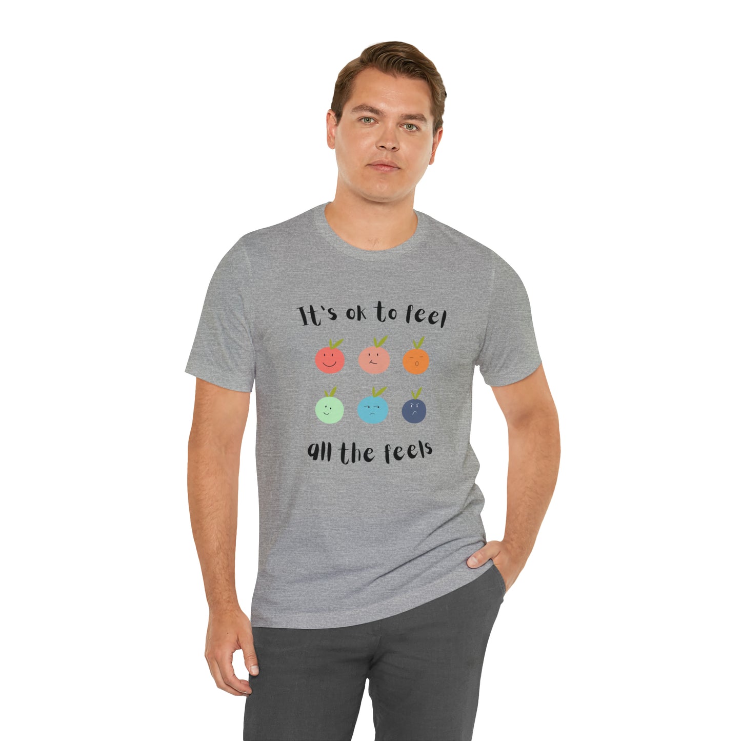 It's ok to Feel - Unisex Jersey Short Sleeve Tee