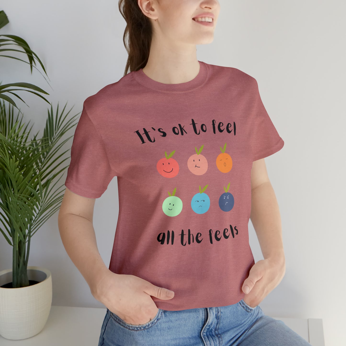 It's ok to Feel - Unisex Jersey Short Sleeve Tee