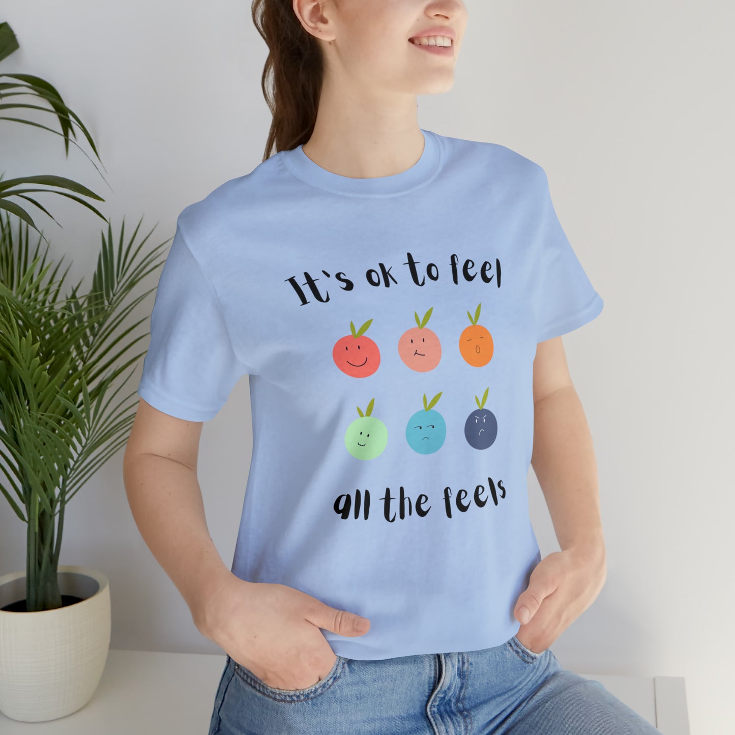 It's ok to Feel - Unisex Jersey Short Sleeve Tee
