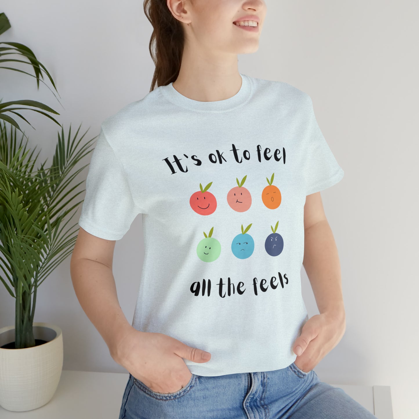 It's ok to Feel - Unisex Jersey Short Sleeve Tee